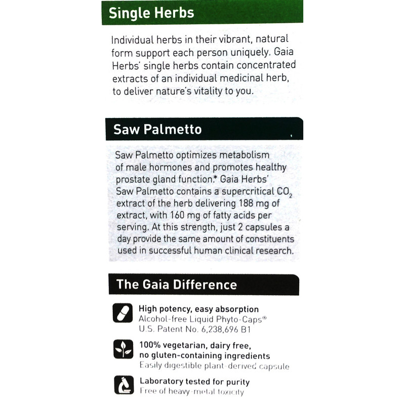 Saw Palmetto by Gaia Herbs